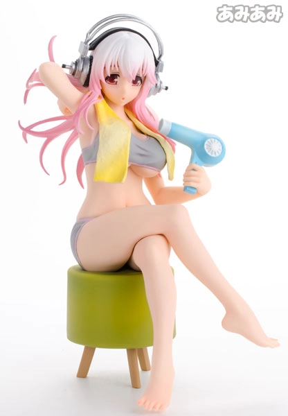 (Pre-owned ITEM:A/BOX:B)Super Sonico Sonico-chan Seikatsu Micchaku Shuzai Special Figure -Ofuro Agari- (Game-prize)(Released)
