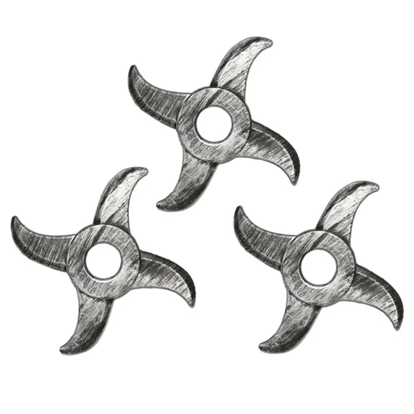 UNDERWRAPS Faux Ninja Star Set - 3-Pack Costume Accessory, Ninja Assassin Set for Adults, Cosplay Accessories for Party, Anime Cosplay