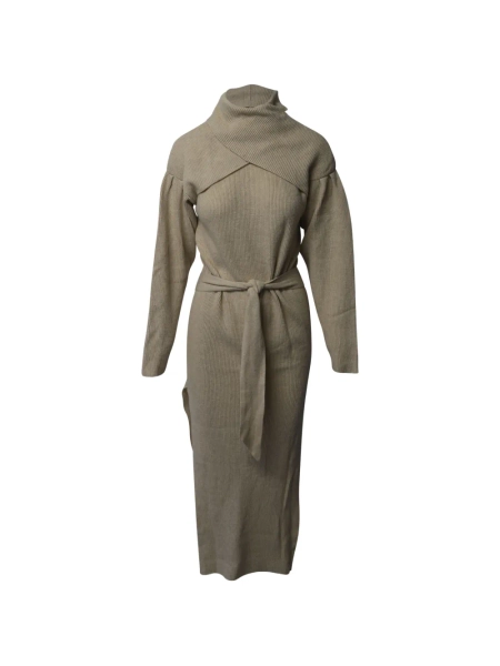 Nanushka robe à taille ceinturée et col roulé | XS