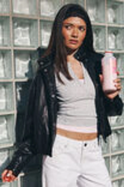 Black leather jacket
