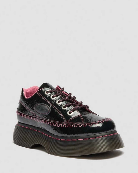 DR MARTENS Zapatos Buzz de piel Distressed Patent con 5 ojales