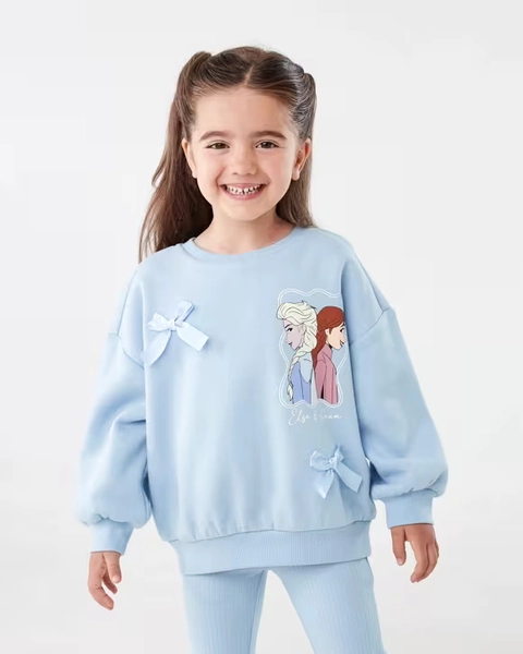 Frozen Elsa License Oversized Crew Neck Sweatshirt