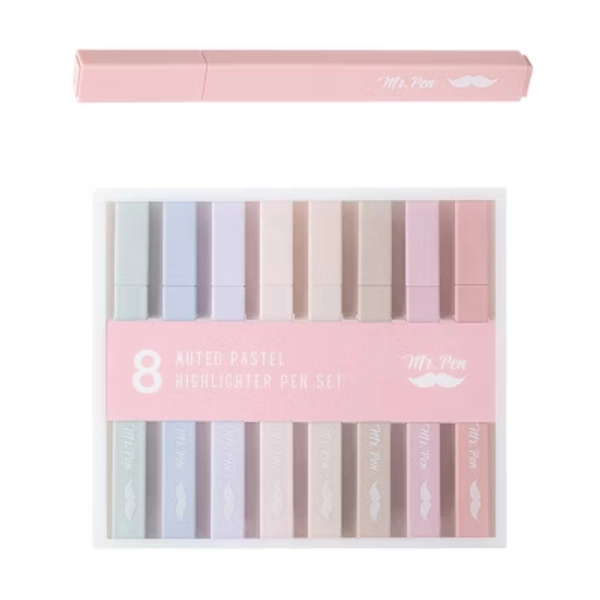 Mr. Pen 8pk Aesthetic Highlighters