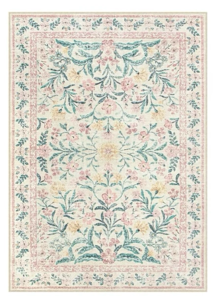 【TikTokShopBlackFriday】Lahome Flower Washable Area Rugs, Non-Slip - TikTok Shop