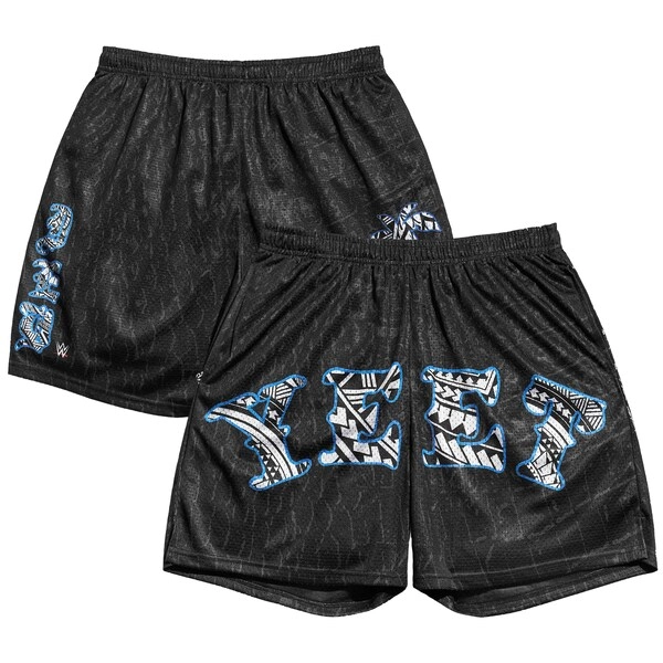 Men's Chalk Line Black Jey Uso  Tribal Yeet Retro Shorts