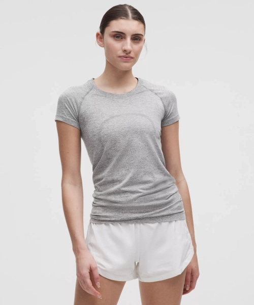 Swiftly Tech Short-Sleeve Shirt 2.0 *Hip Length - Slate/White - 2