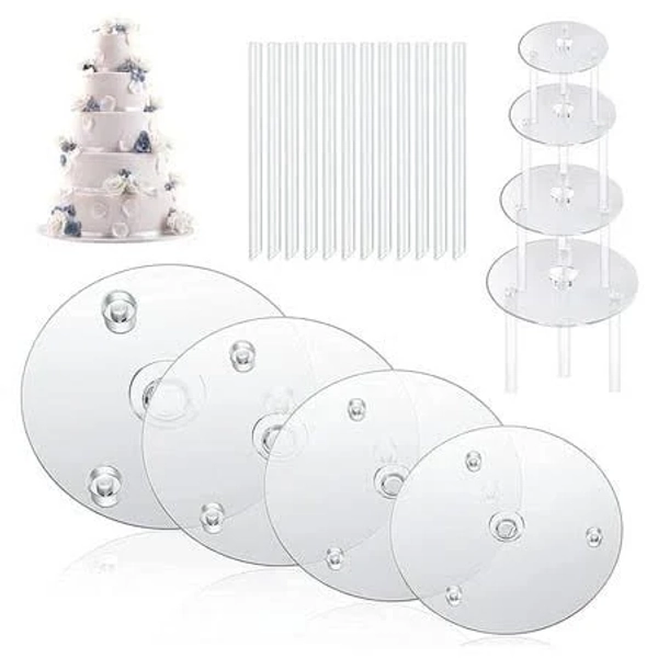 Transparent Stacking Cake Supports