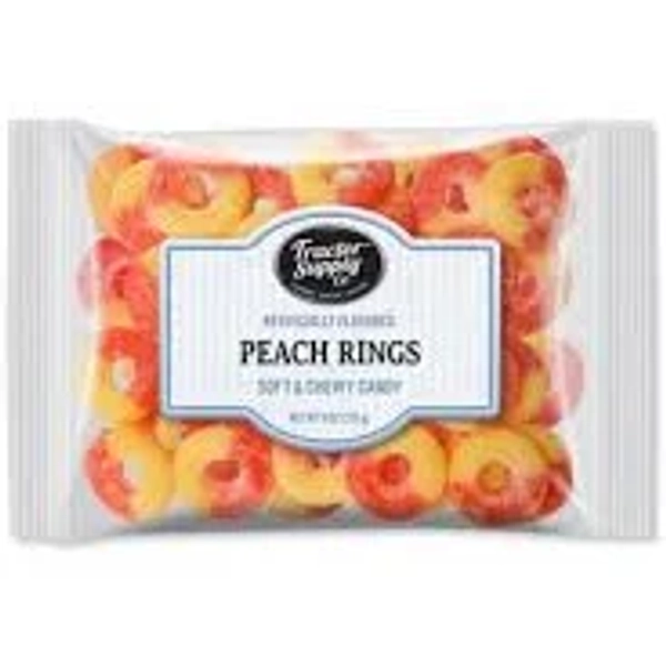 Tractor Supply Peach Rings Candy, 9 oz.