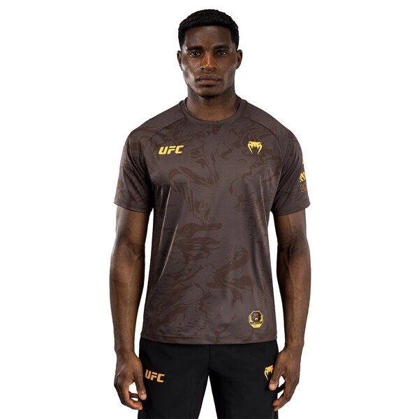 Men's UFC Fusion by Venum Brown Fight Week Dry Tech T-Shirt