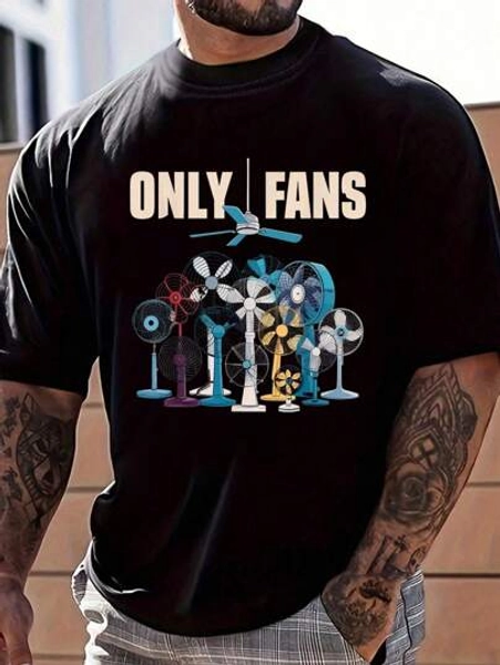 100% Cotton Funny Only Fans Joke Only Art Fans Only Fans Joke T-Shirt Women's Men's Graphic Tee Causal Tops Fashion Tshirt Short Sleeve T-Shirt