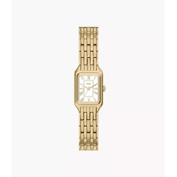 Raquel Mini Three-Hand Gold-Tone Stainless Steel Watch