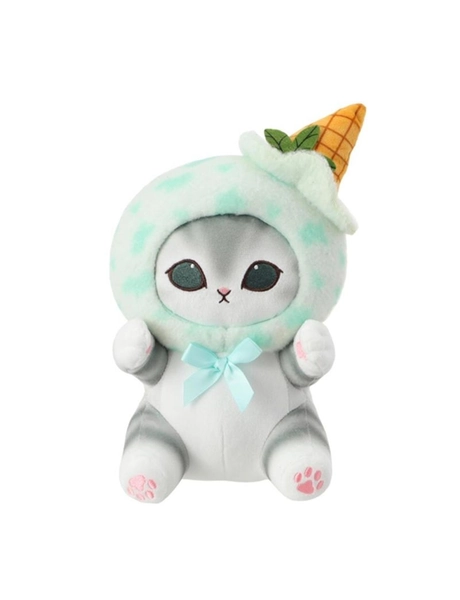 Mofusand Ice Cream Collection Green Hat Small Plush Soft Toy