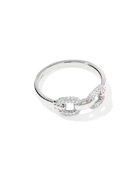 Beau 14k White Gold Band Ring
