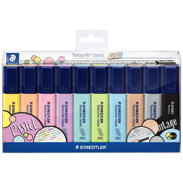 Staedtler Textsurfer Highlighter Pastel 10 Pack