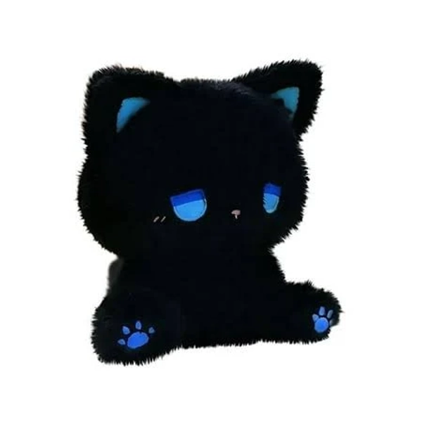 Black Cat Stuffed Animals, 7 inch Stuffed Animals Black Cat Plush, Cute Cat Plushies Toy, Soft Kitten Plushie Cuddle Pillow, Anime Plushie Doll, Cute