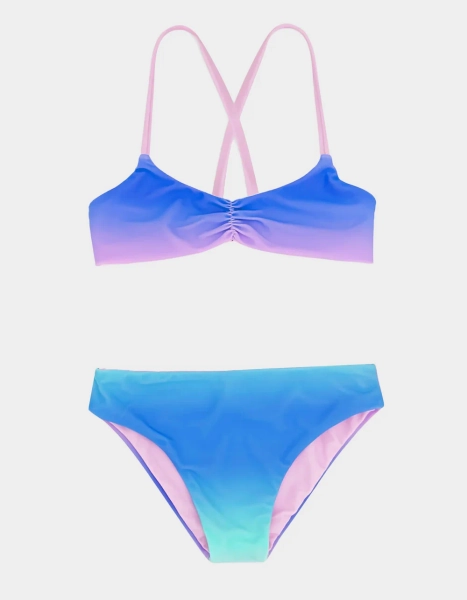 FEATHER 4 ARROW Sunshine Days Girls Bralette Bikini Set - BLUE COMBO