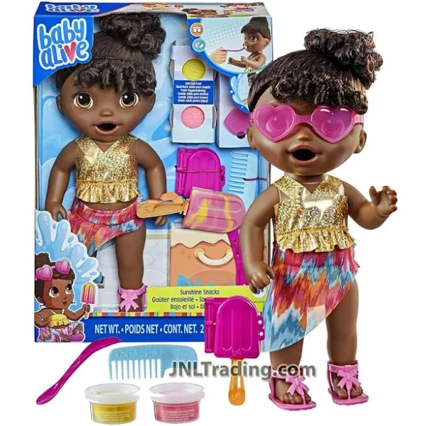Baby Alive Sunshine Snacks Black Hair Doll