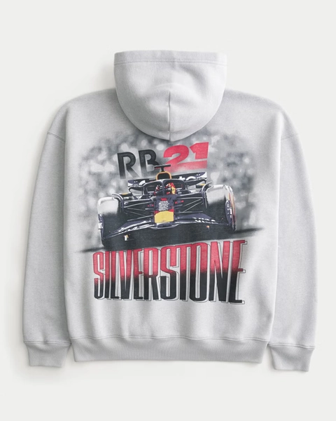 Boxy Zip-Up Oracle Red Bull Racing Graphic Hoodie