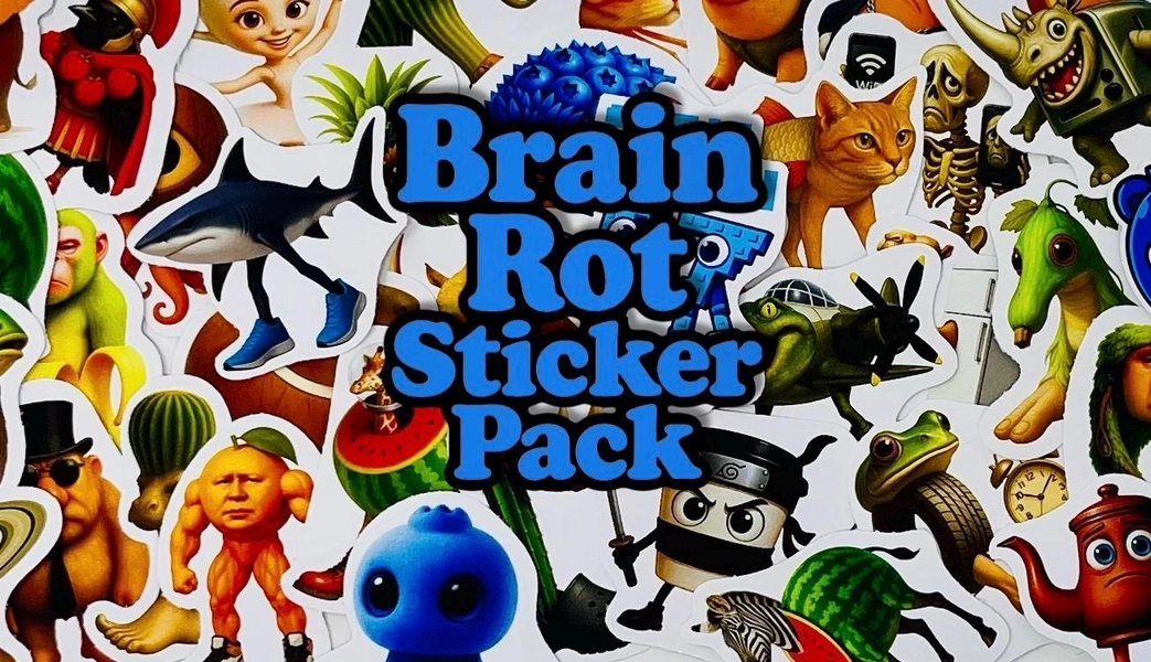 BrainRot Sticker Pack | Viral Meme Chaos Stickers | Gen Alpha | Waterproof | Laptop |Skateboard | Trendy TikTok Meme Sticke