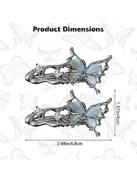 butterfly hair clips