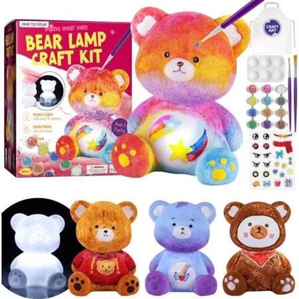 Paint Your Own Bear Lamp Kit