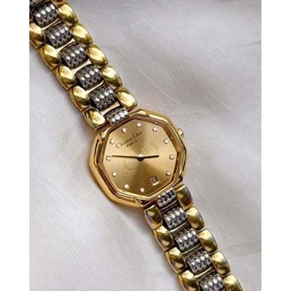 Vintage Christian Dior Women's Gold plated watch; Datejust, Swiss made