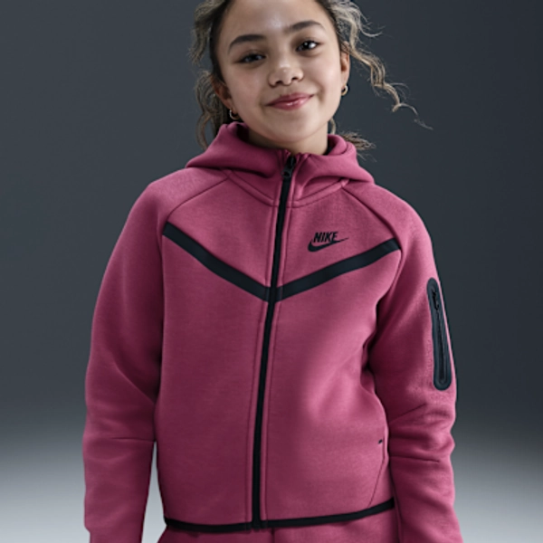 Nike Sportswear Tech Fleece Girls' Full-Zip Hoodie