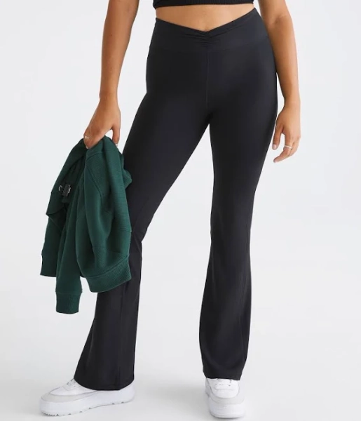 Aeropostale Women's High-Rise Cinch Flare Leggings