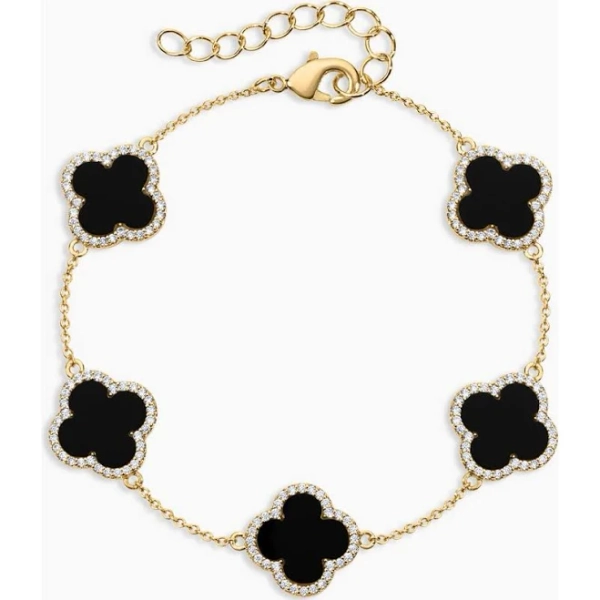 Electric Picks Icon Black Clover Bracelet
