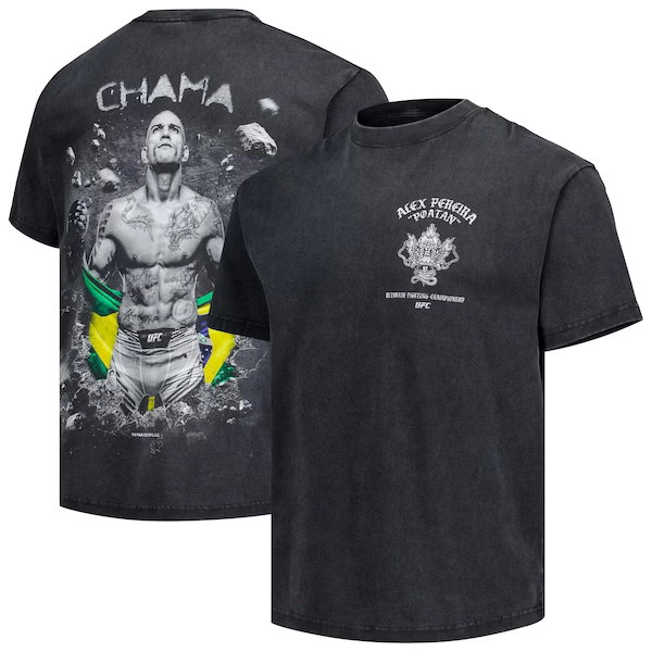 Men's Black Alex Pereira Dragons Aura T-Shirt