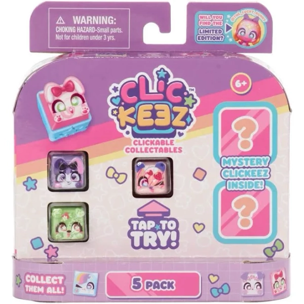 Clickeez Mystery 5-Pack Clickable Collectibles!