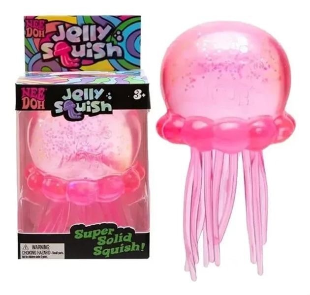Juguete Antiestrés Nee Doh Jelly Squish Medusa Blanda Powder
