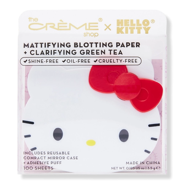 Hello Kitty Mattifying Blotting Paper + Reusable Mirror Compact