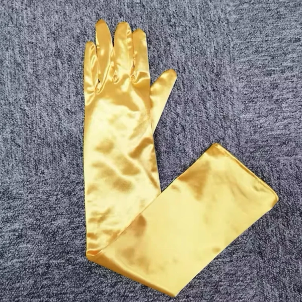 Elegant Multicolour Satin Long Opera Evening Ball Wedding Dress Accessories Spandex Women Elbow Performance Etiquette Gloves K14 - AliExpress 200000297