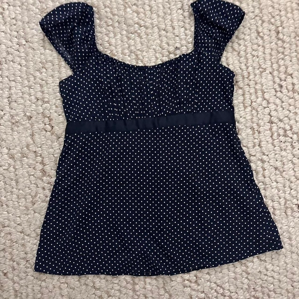 Babydoll polka dot shirt. #new