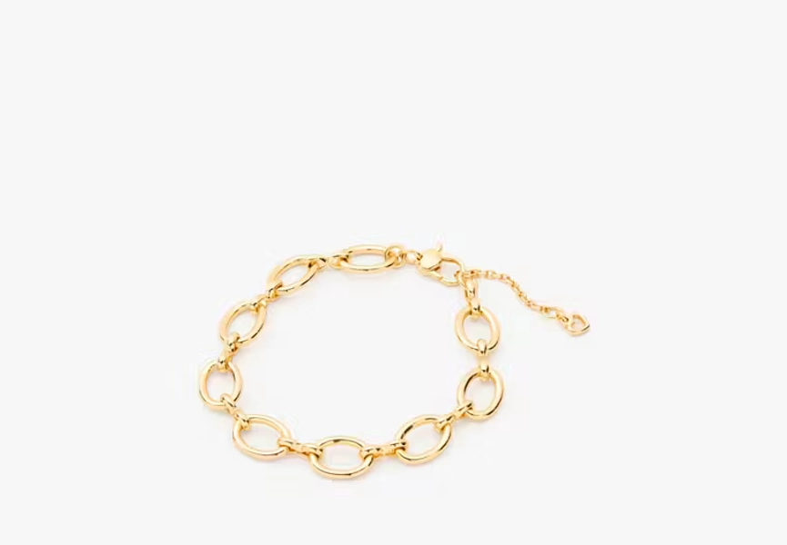 Gold One In A Million Chain Charm Bracelet