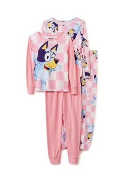 Ame Girls 4-Piece Cotton Pajama Set