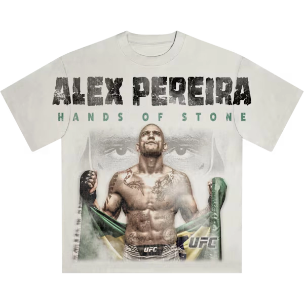 Men's White Alex Pereira Destined Boxy T-Shirt