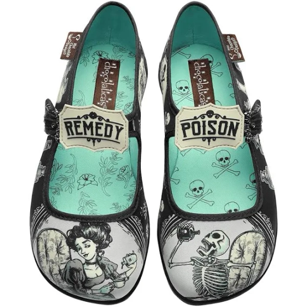 hot chocolate design Chocolaticas Drug Store Women's Mary Jane Flat