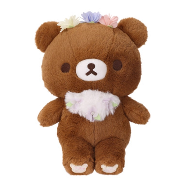 Rilakkuma Chairo Floral Tea Time Plush | 12" Soft Cuddle Toy