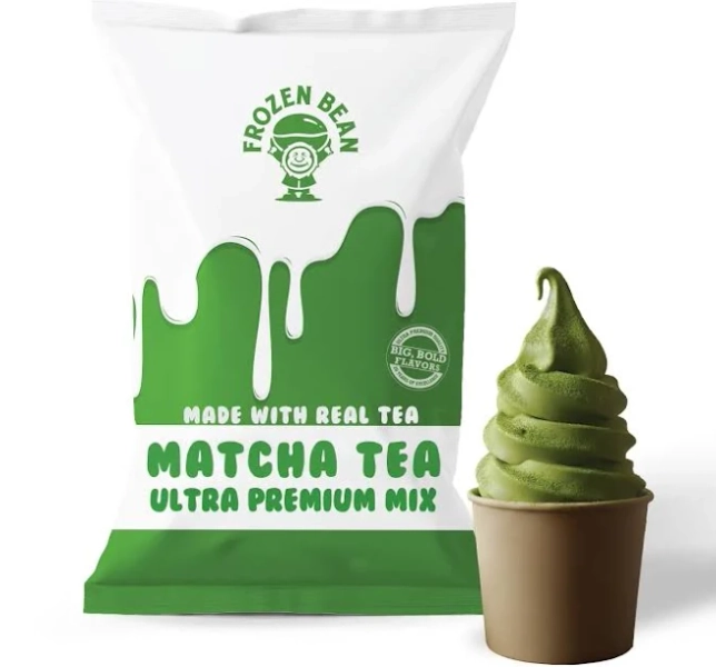 Matcha Green Tea Gelato Soft Serve Ultra Premium Mix 3lb Bag (Case of 5)
