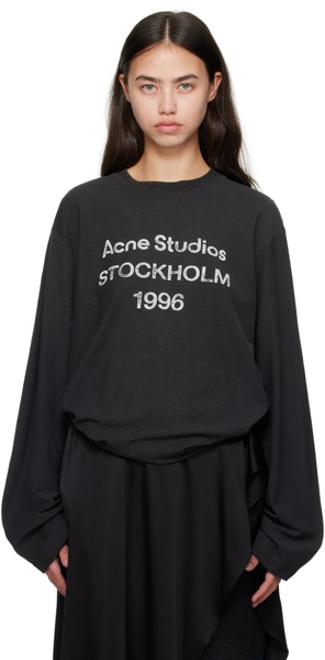 Black Relaxed Fit Logo T-shirt