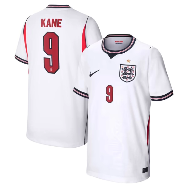 England Nike Home Stadium Shirt 2026 - Kids with Kane 9 printing