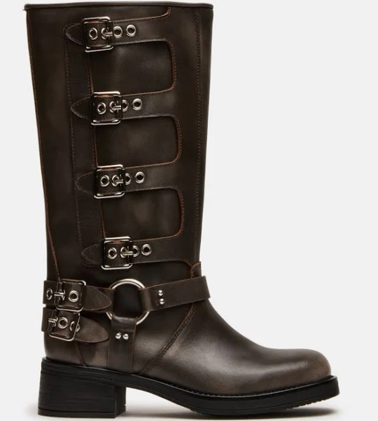 Steve Madden Women's Distressed Wide Calf Boots