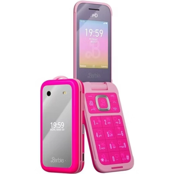 HMD Barbie Flip Phone Unlocked 4G 128mb SUPER FUN ACCESSORIES INCLUDED!!!