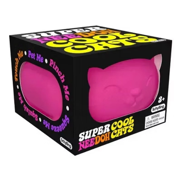 Schylling Super Cool Cats NeeDoh Squishy Fidget Toy Multicolor 1ct