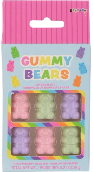 Iscream Gummy Bear Lip Balm Trio