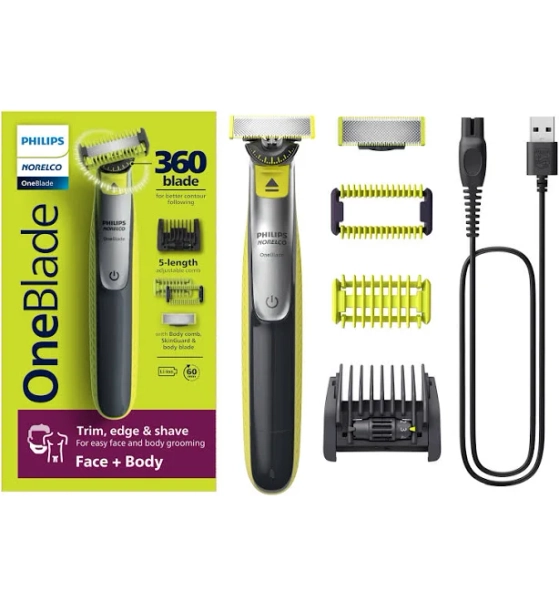 Philips Norelco OneBlade 360 Face & Body Trimmer