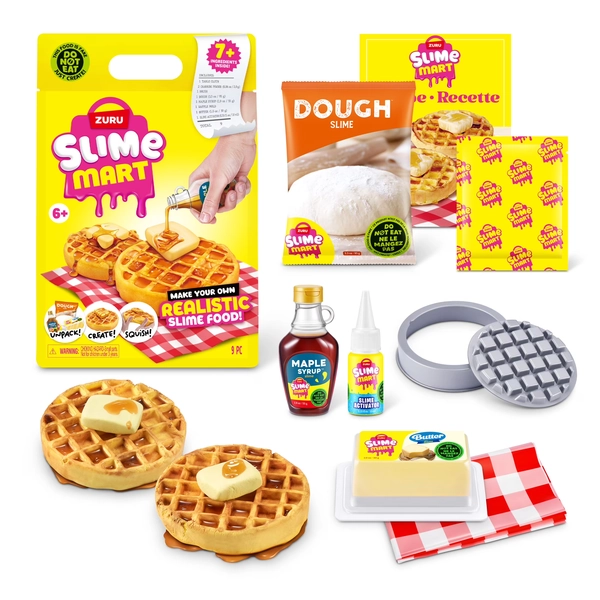 Slime Mart Small Bag Waffles by ZURU - Play Food Themed DIY Slime Kit for Kids Ages 6+ - Walmart.com