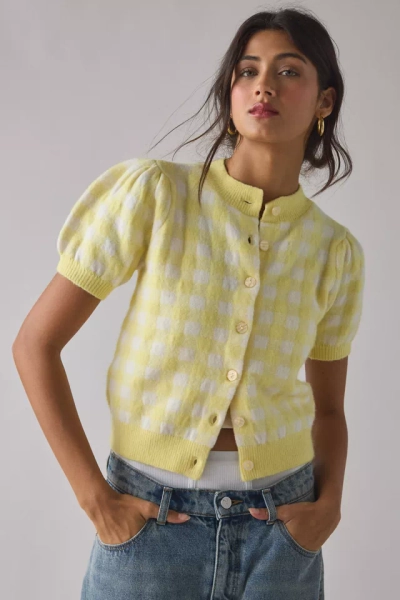 Kimchi Blue Kate Puff Short Sleeve Cardigan